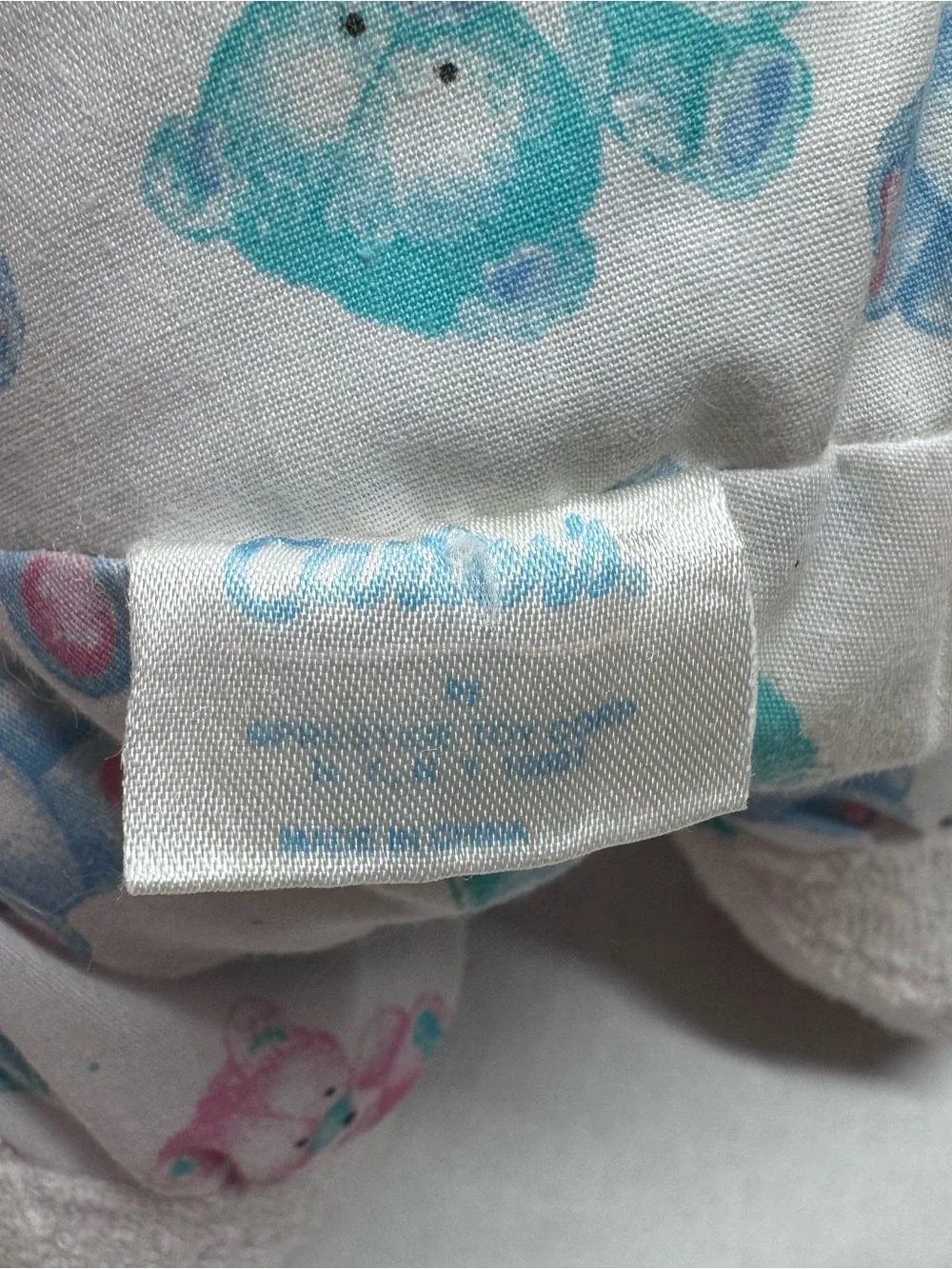Carters Teddy Bear Rattle Plush White Bunny Slippers Terry Cloth Baby Toy